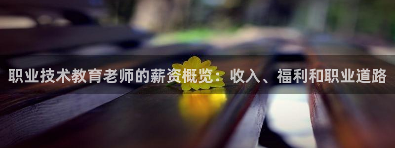 j9九游会登陆入口|职业技术教育老师的薪资概览：收入、福利和职业道路